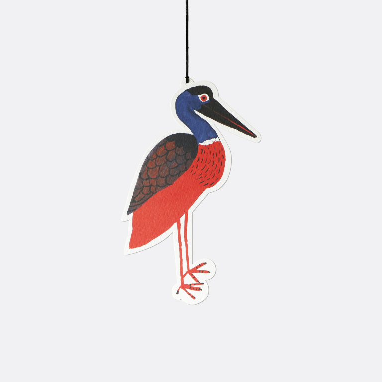 BIRD CARD stork F @