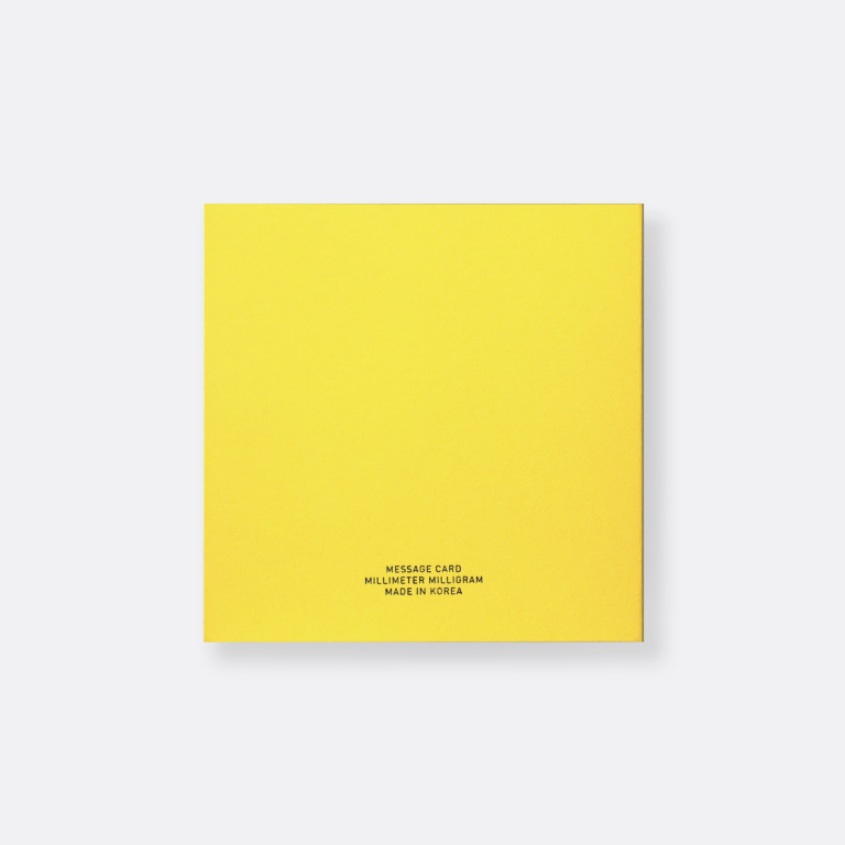 MESSAGE CARD 04 factory yellow B