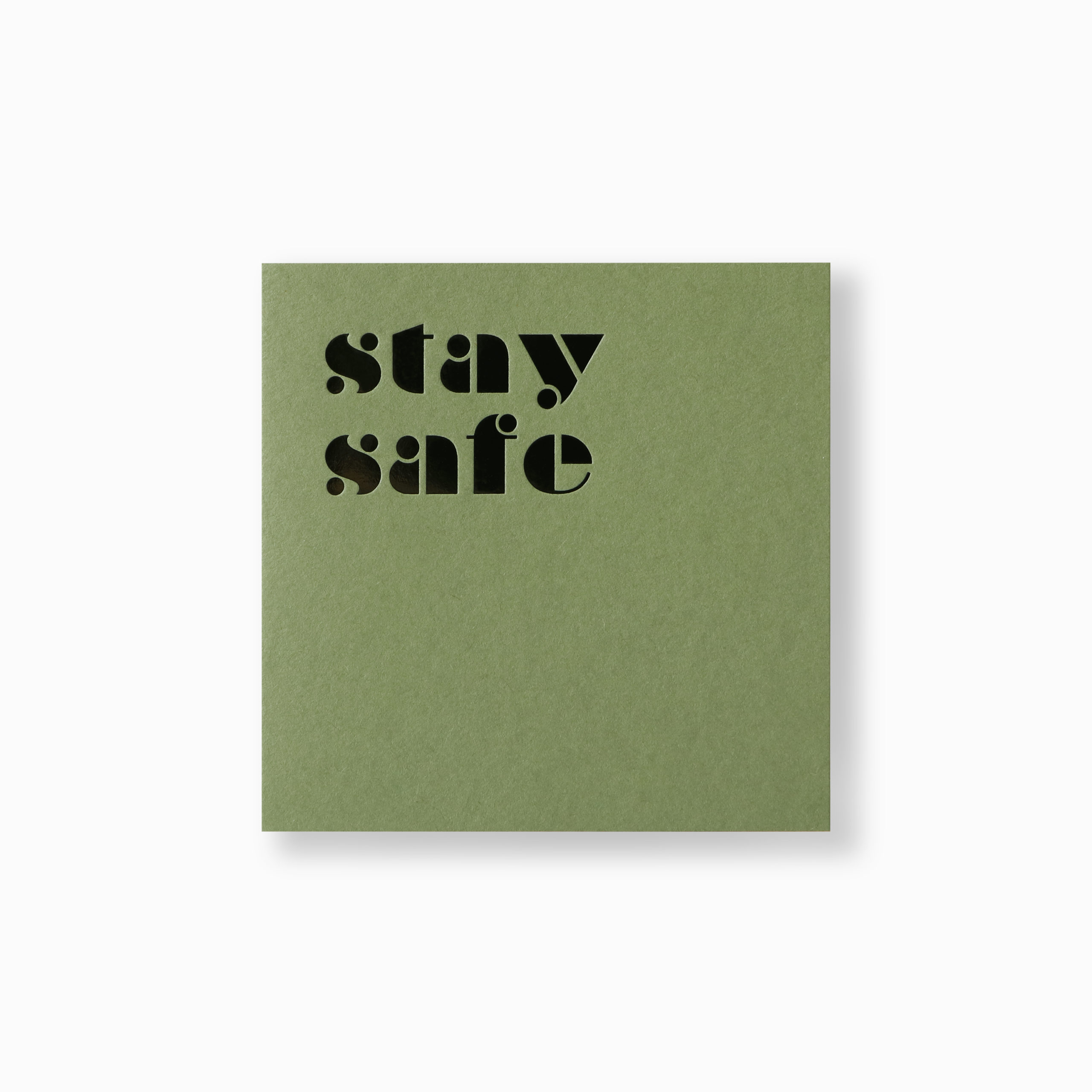 MESSAGE CARD 05 stay safe - Image 2