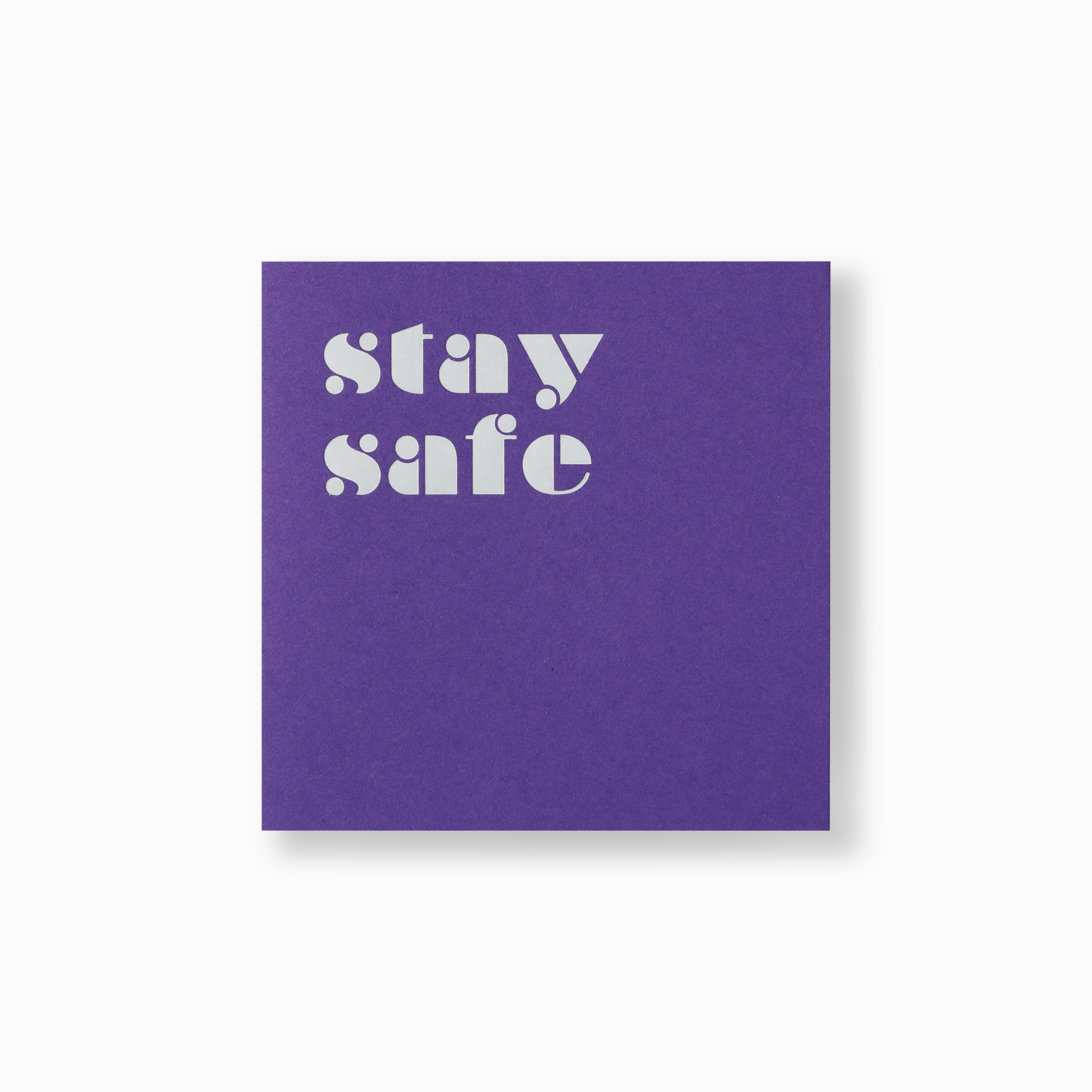 MESSAGE CARD 05 stay safe - Image 5