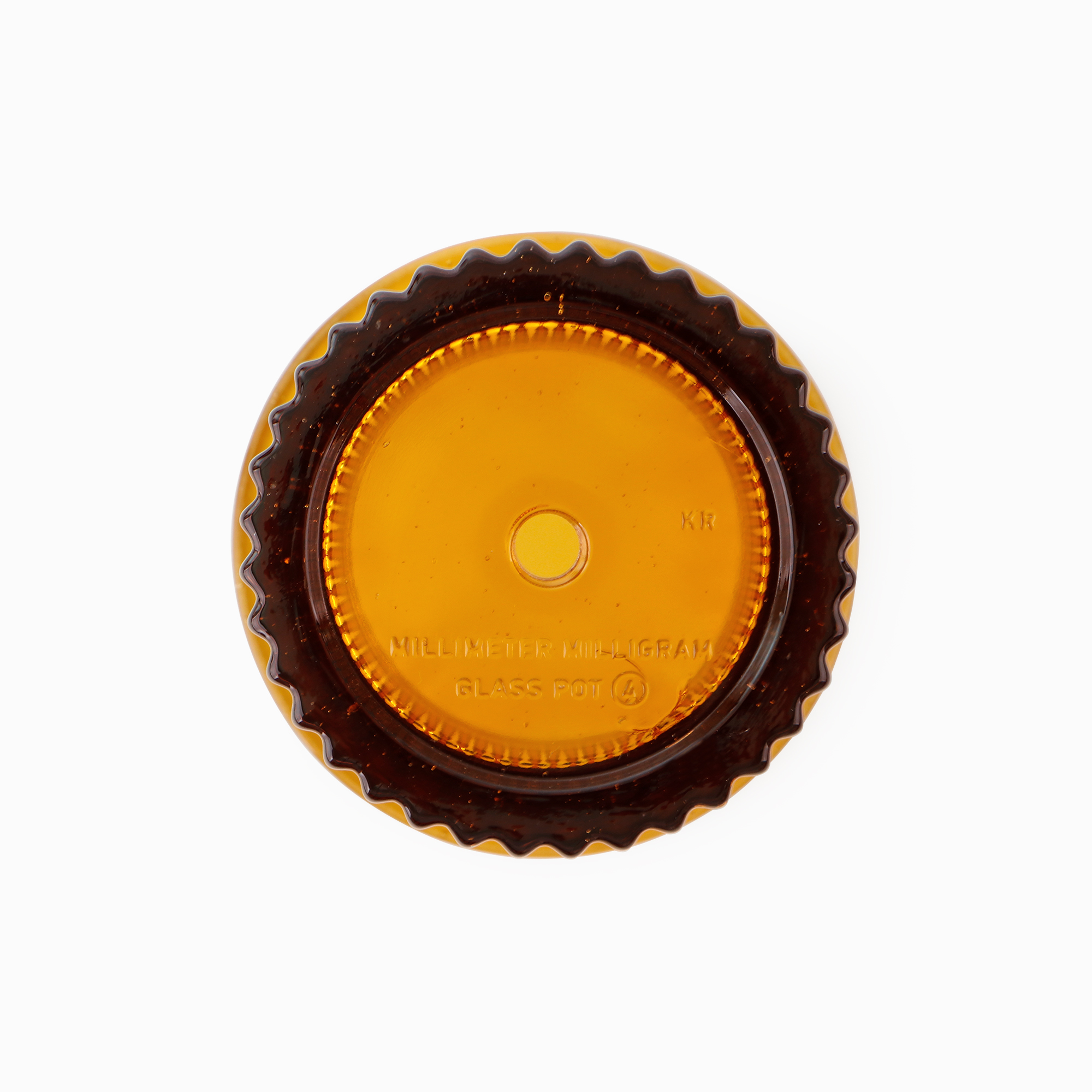 GLASS POT amber 4 - Image 5