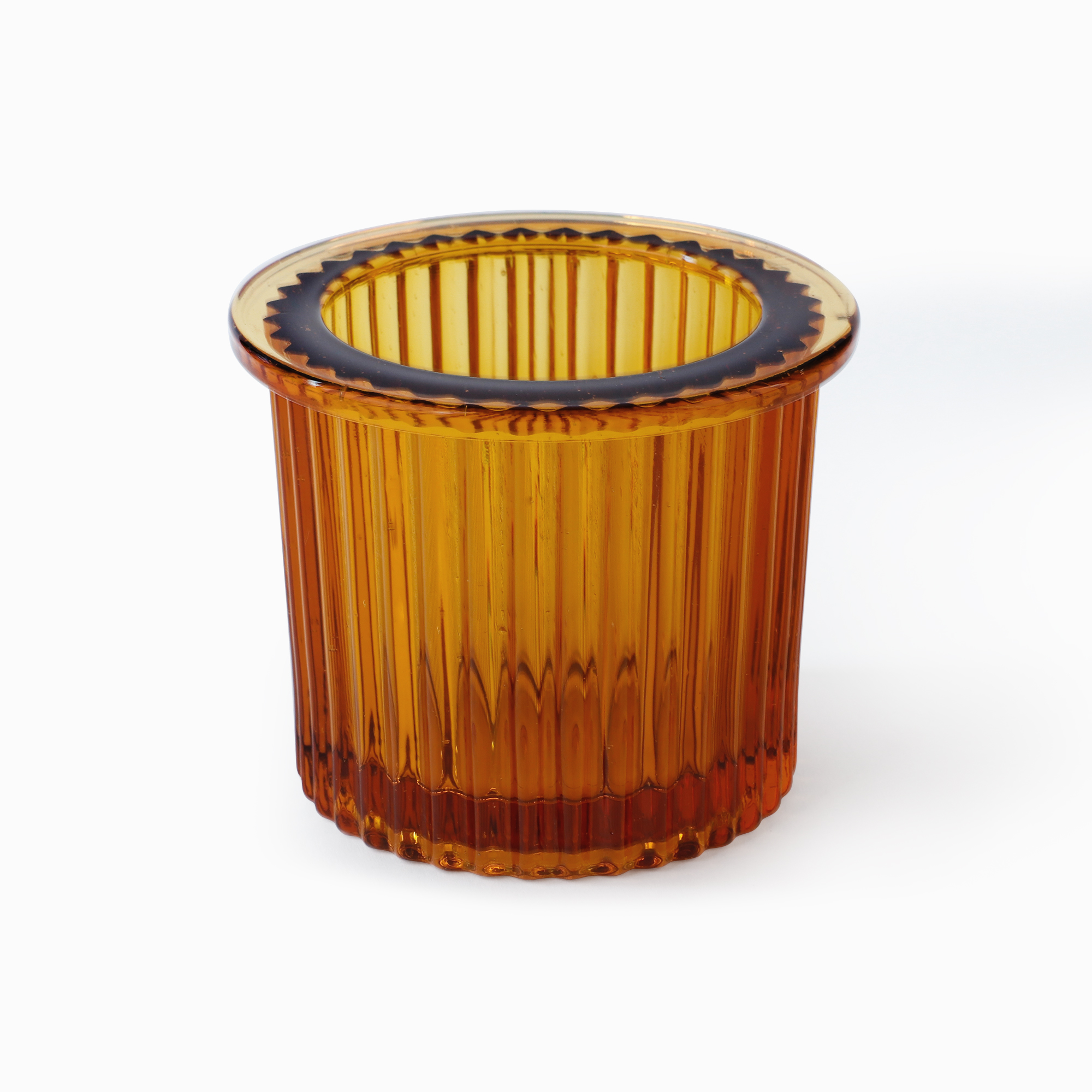 GLASS POT amber 4 - Image 3