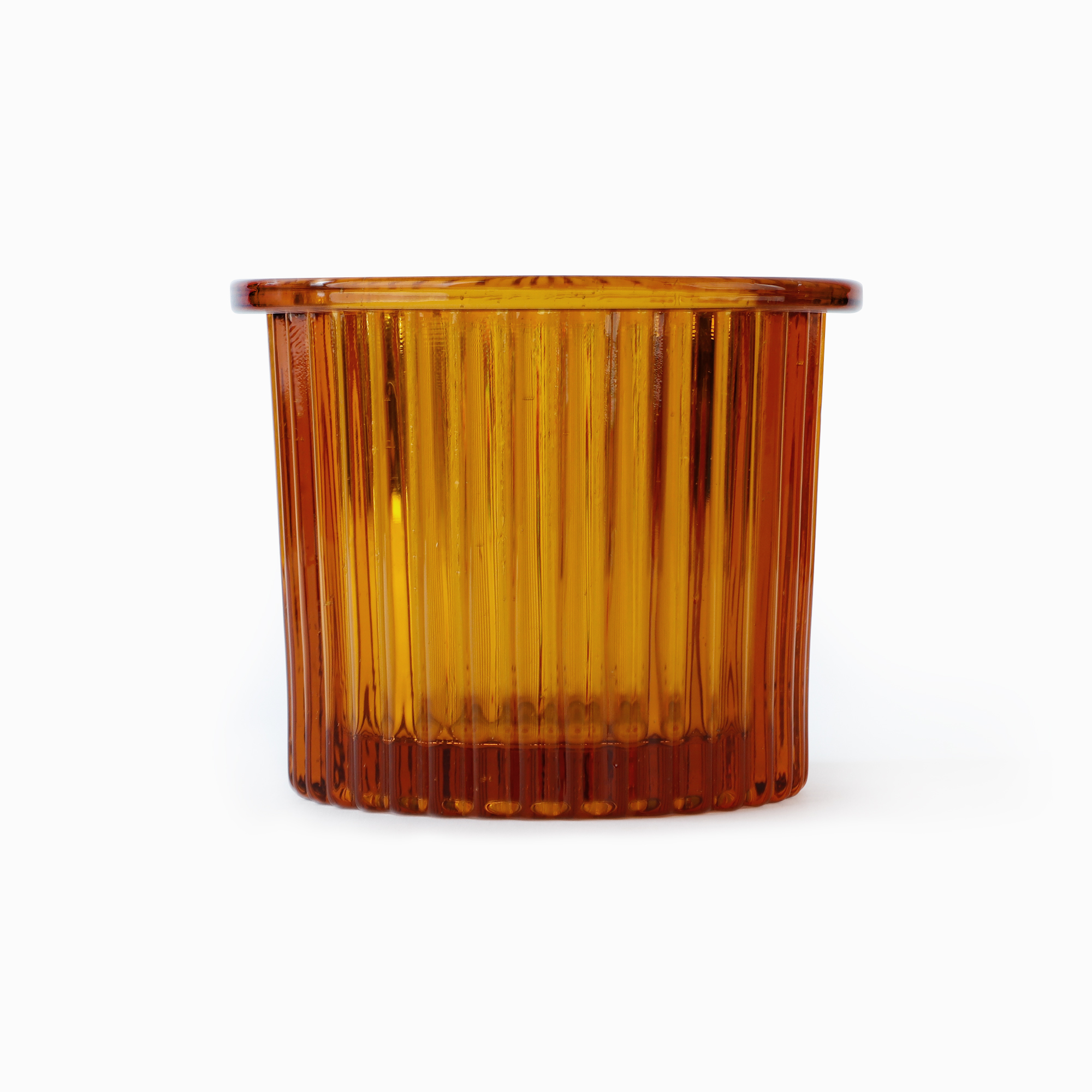 GLASS POT amber 4 - Image 2