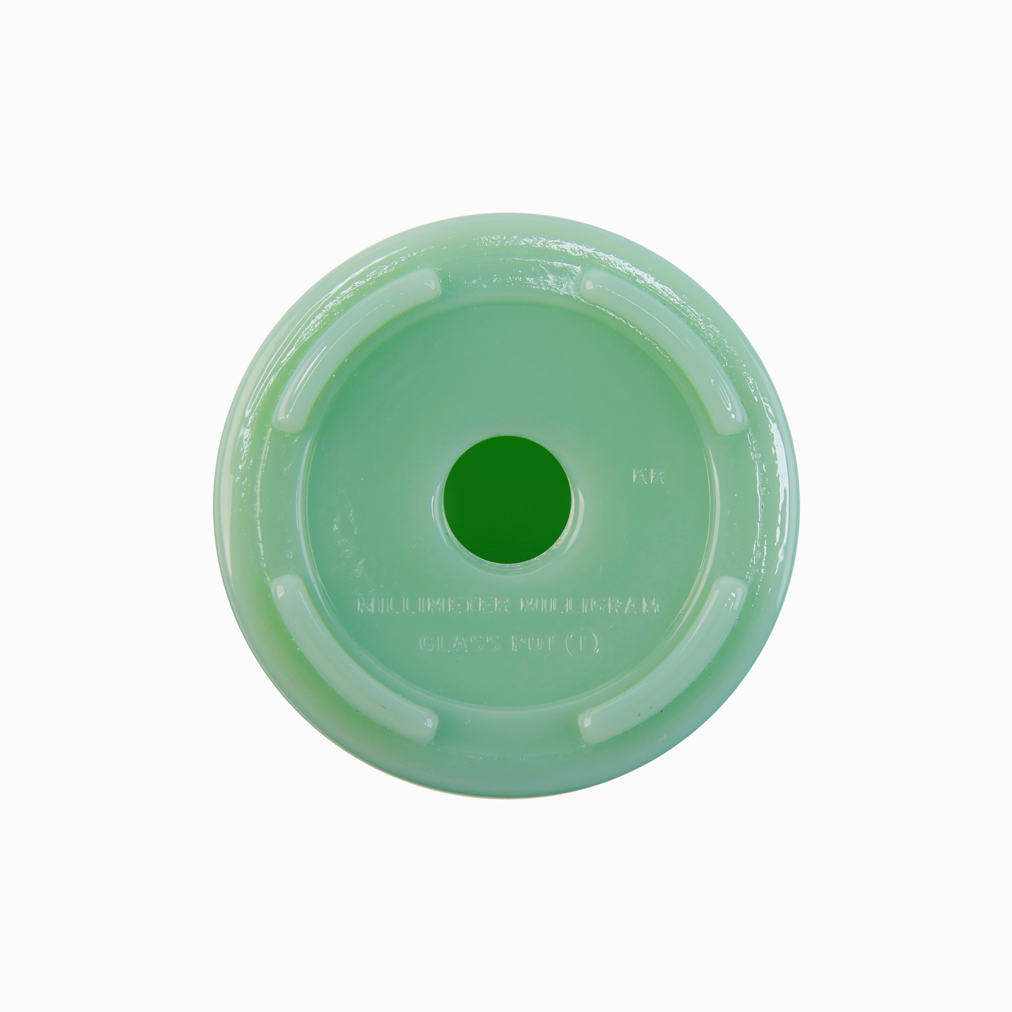 GLASS POT random green 1 - Image 5