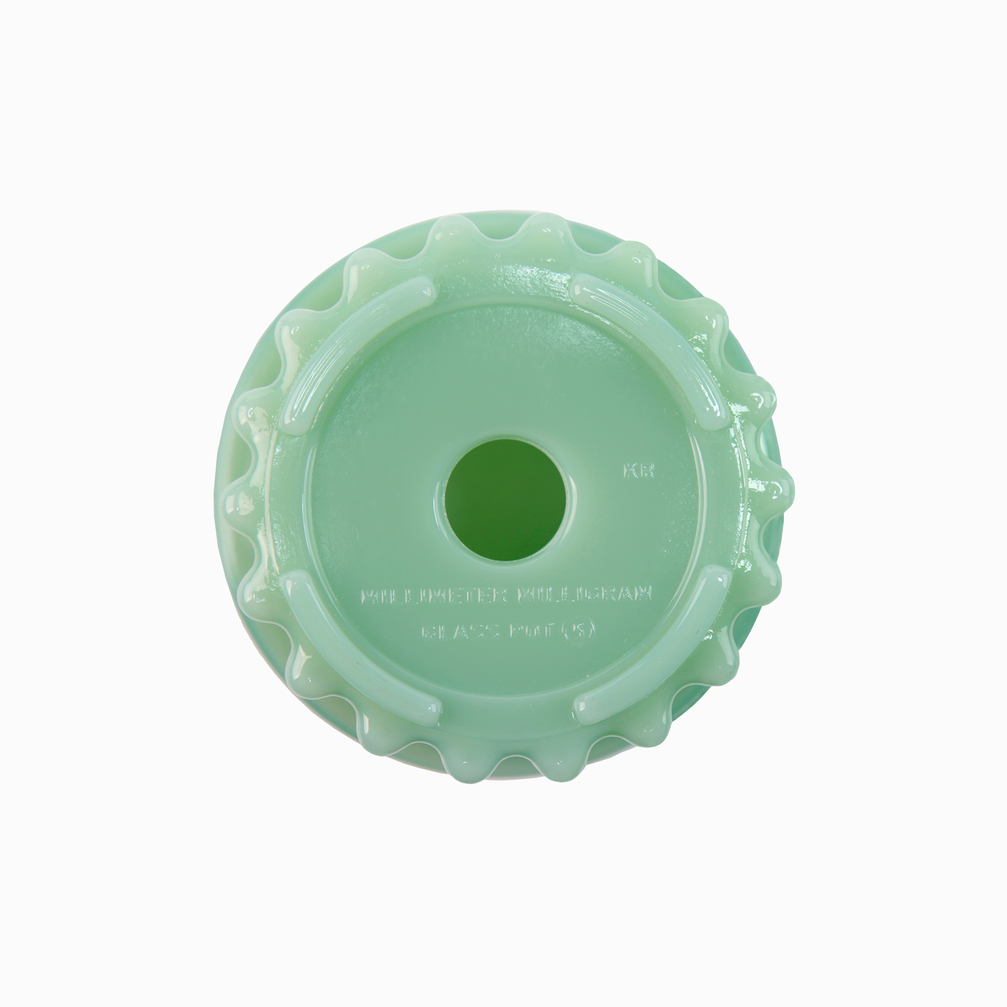 GLASS POT random green 5 - Image 4