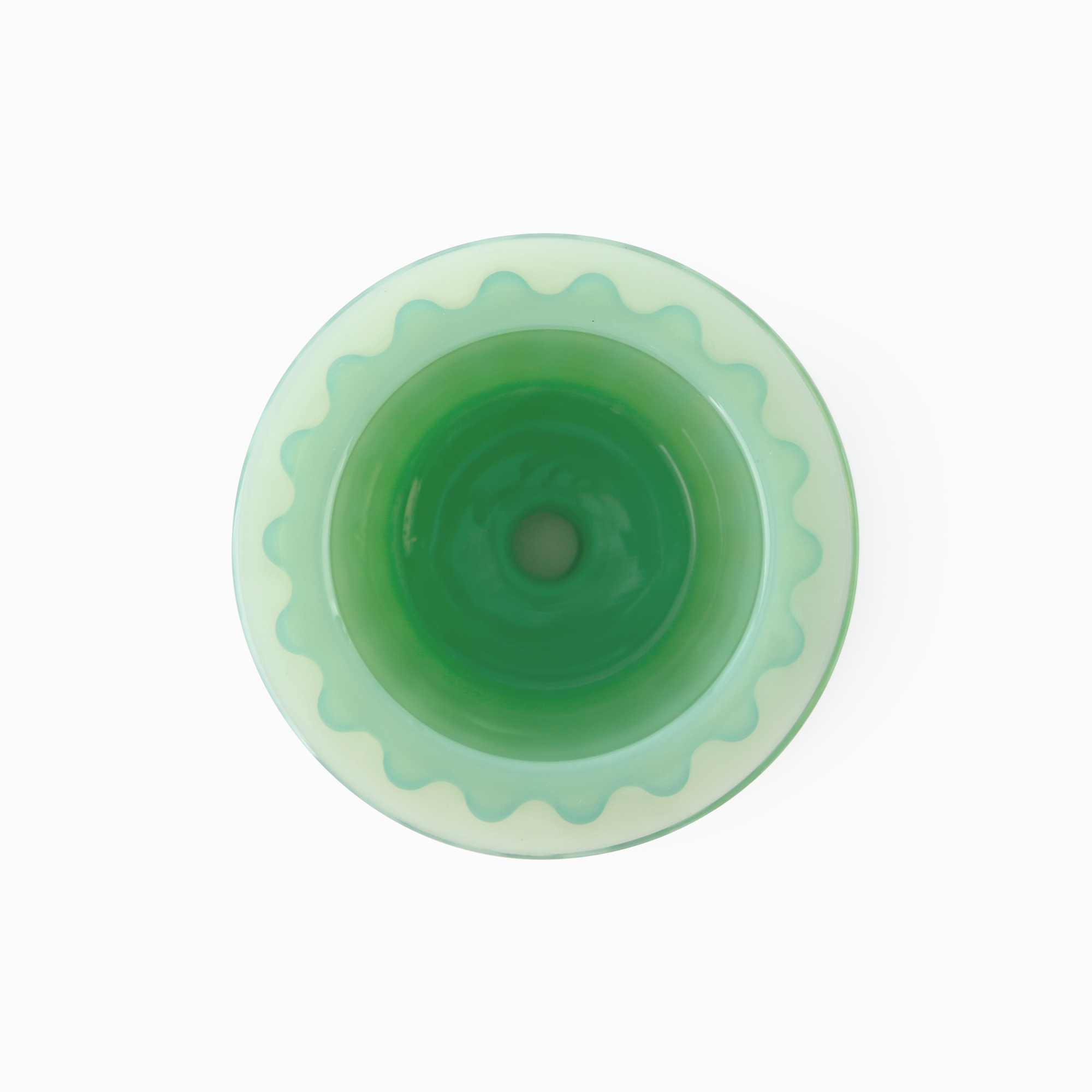 GLASS POT random green 5 - Image 3