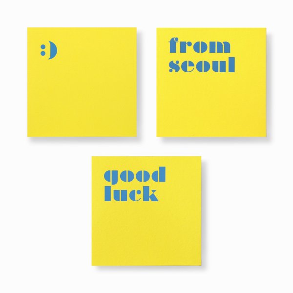 MESSAGE CARD 04 factory yellow