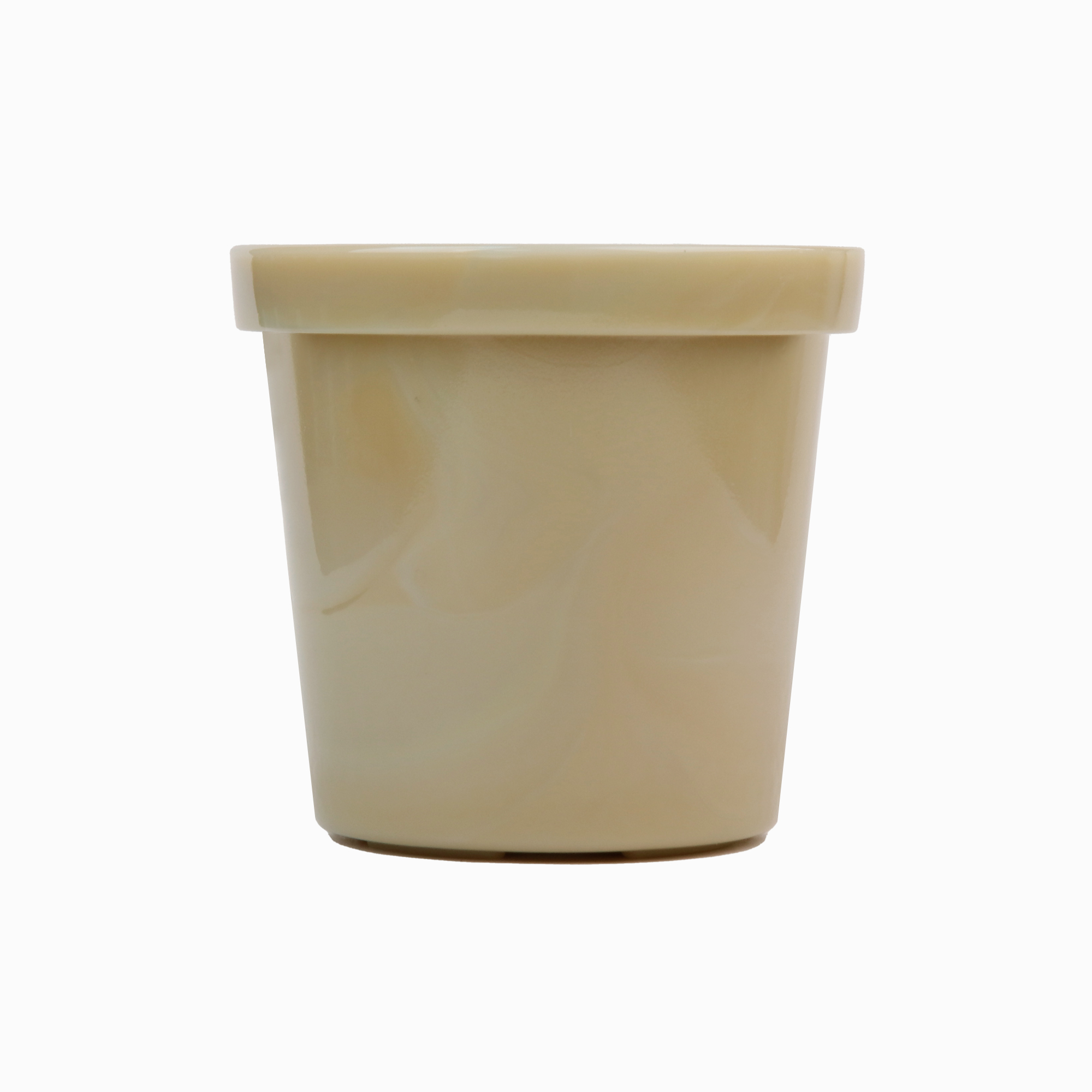 GLASS POT light brown 6 - Image 2