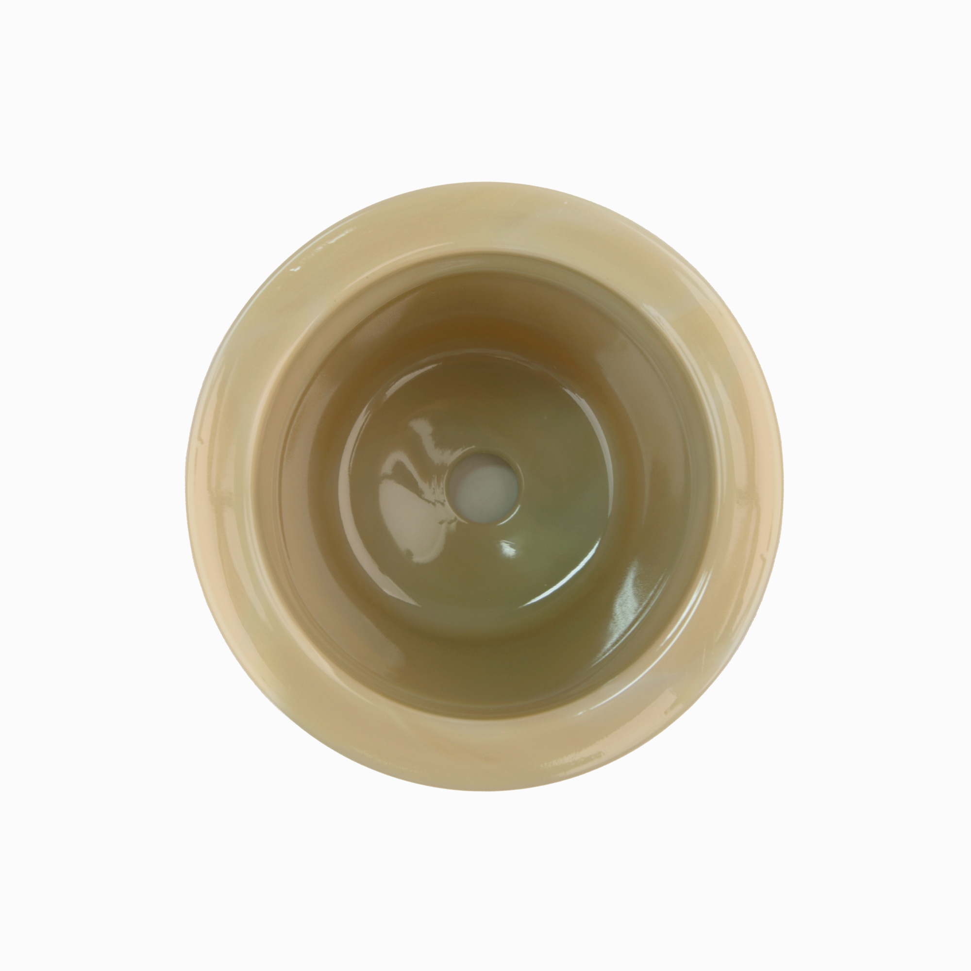 GLASS POT light brown 6 - Image 3