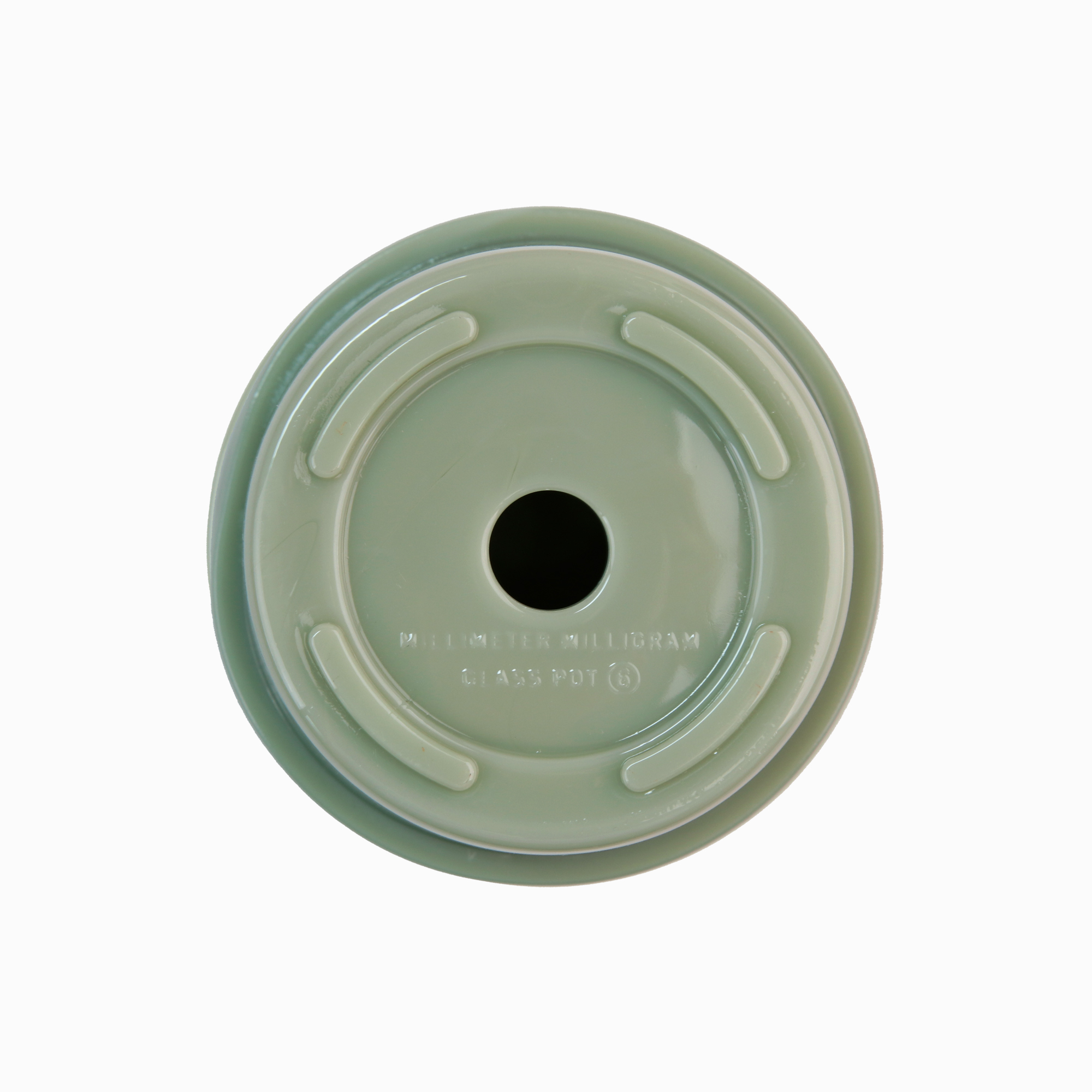 GLASS POT khaki 6 - Image 5