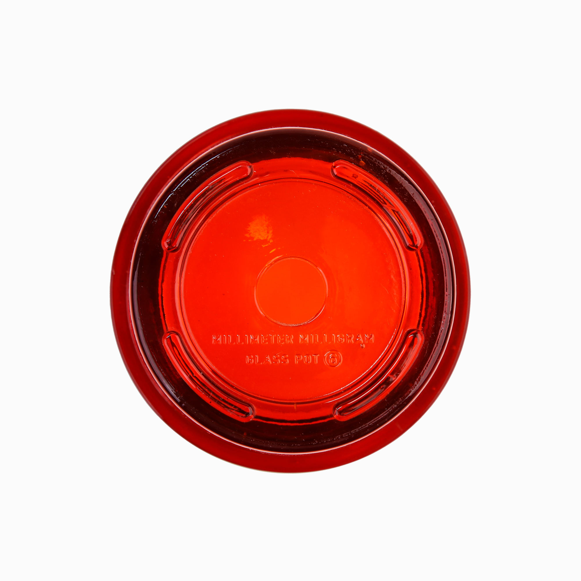 GLASS POT red 6 - Image 5