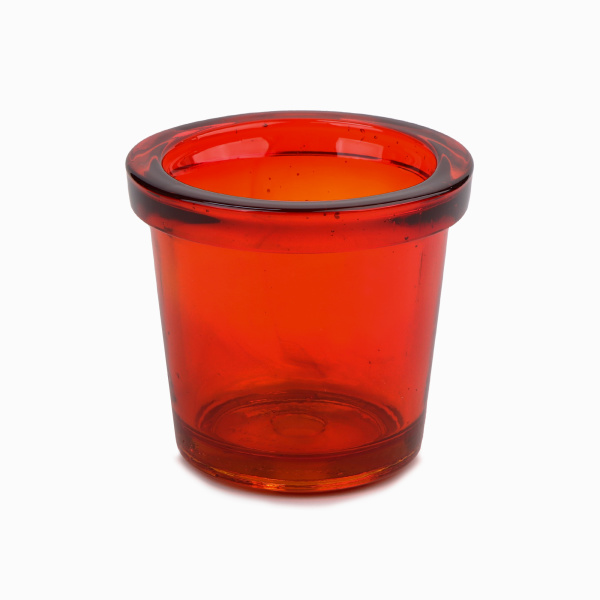 GLASS POT red 6 - Image 2