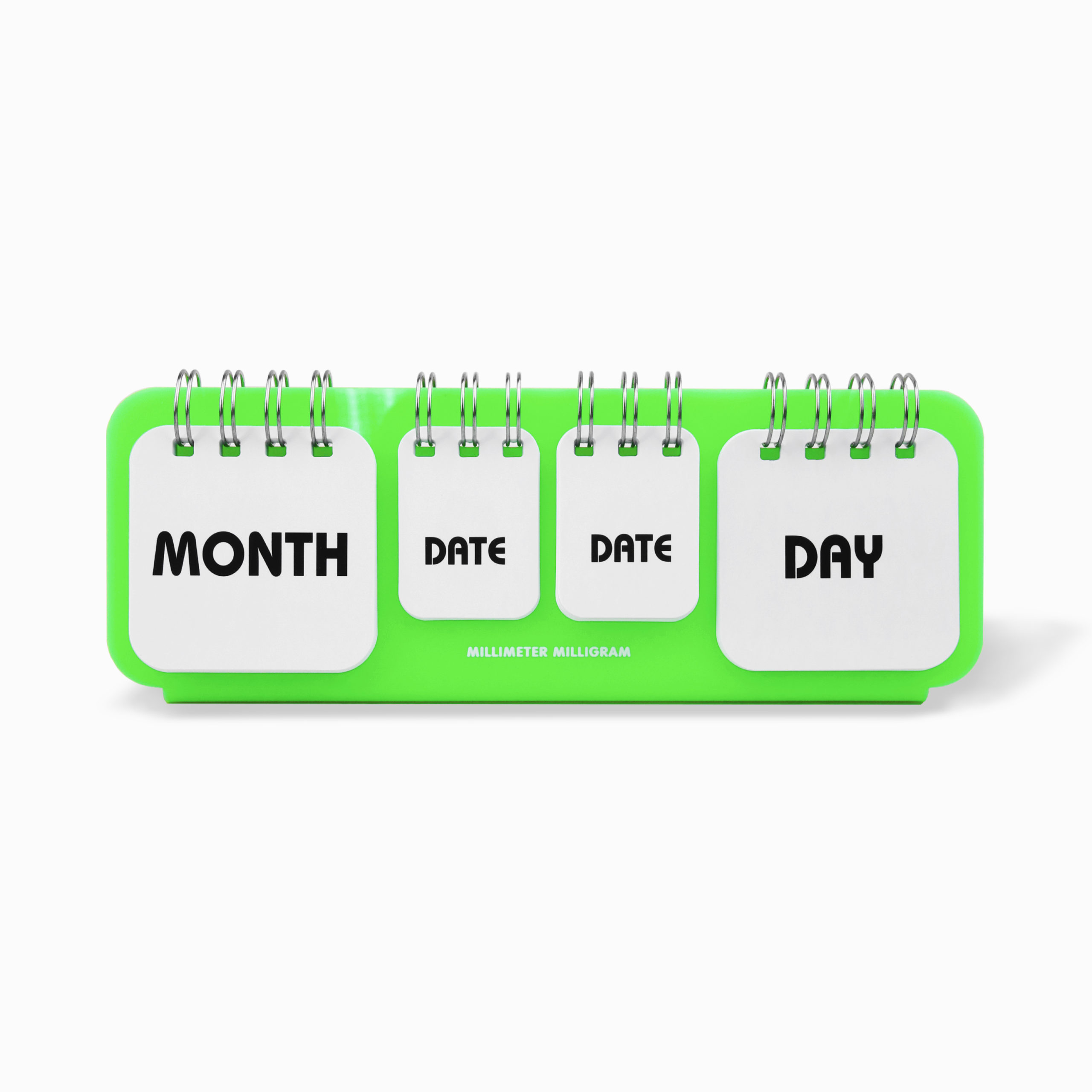 PING PONG CALENDAR 08 neon green
