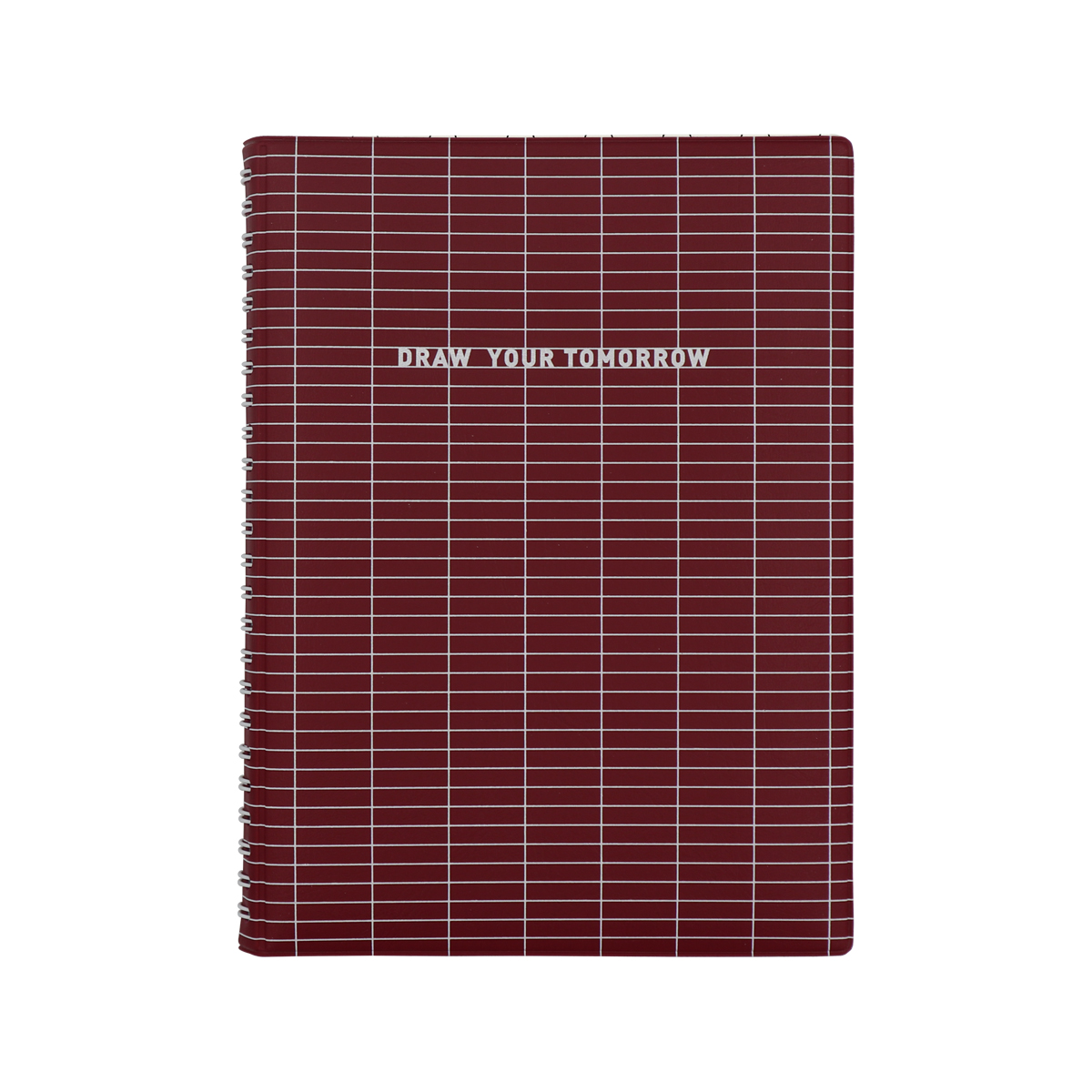 TOMORROW-S BURGUNDY GRID