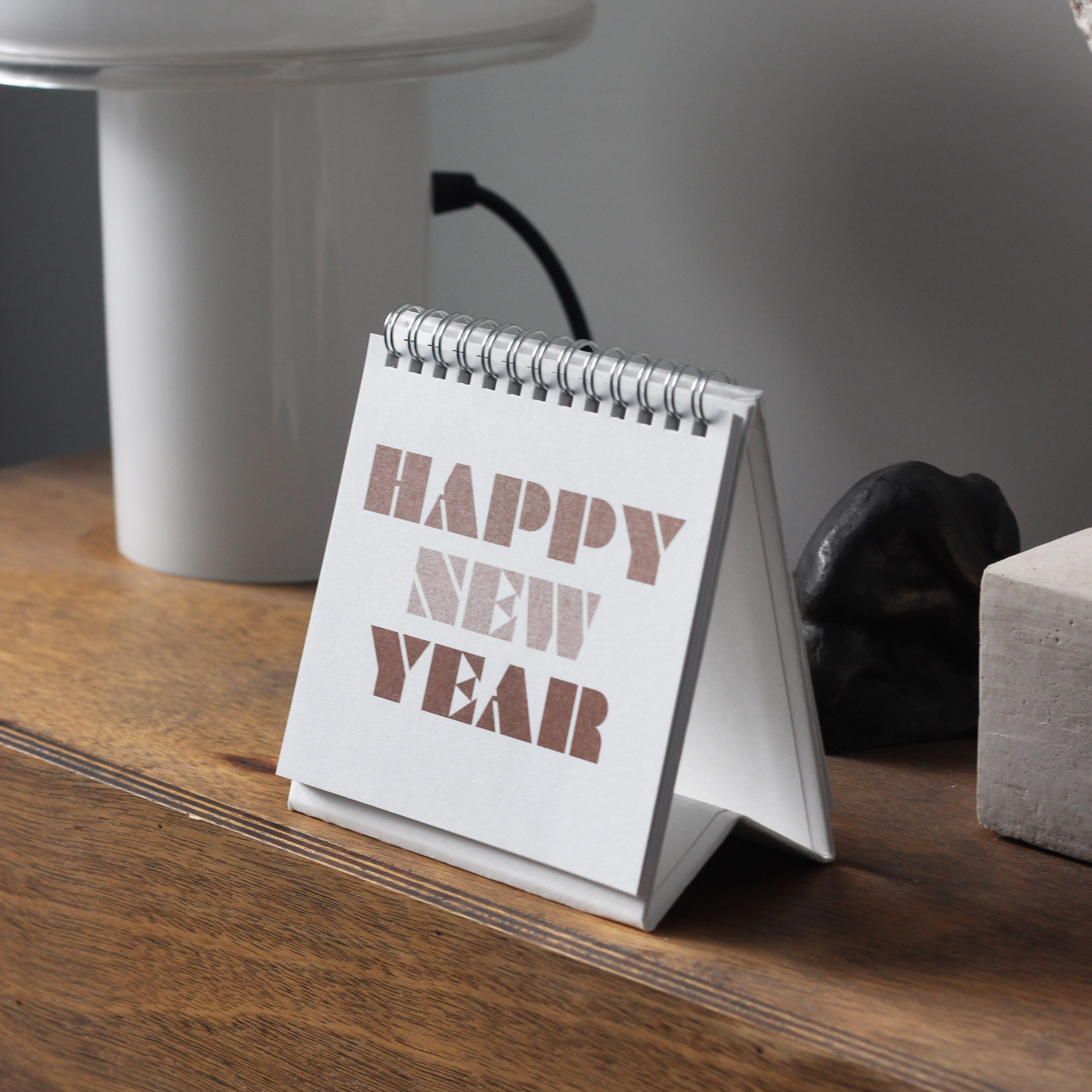 2026 TABLE Calendar - Chestbut Brown