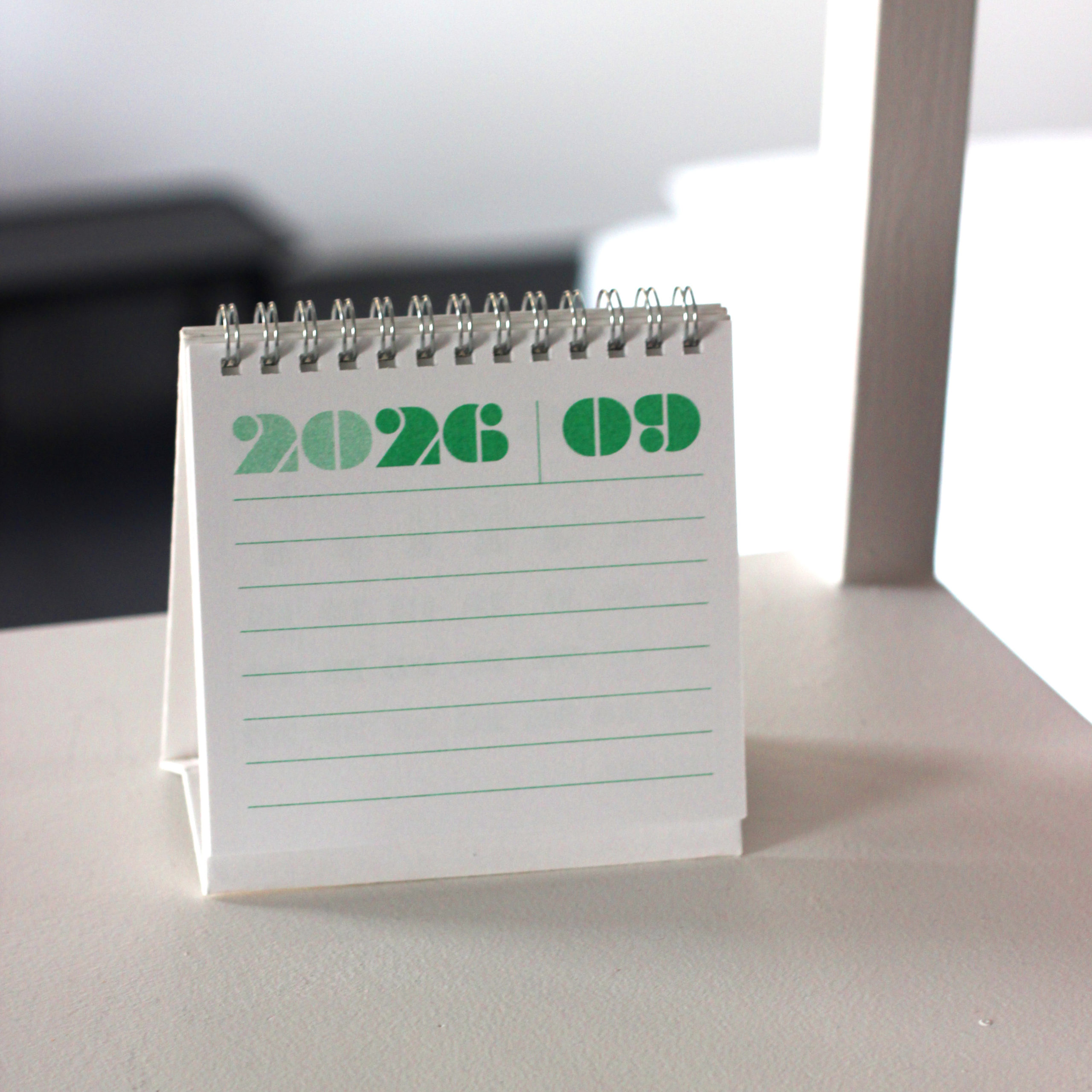 2026 TABLE Calendar - Green Green - Image 4