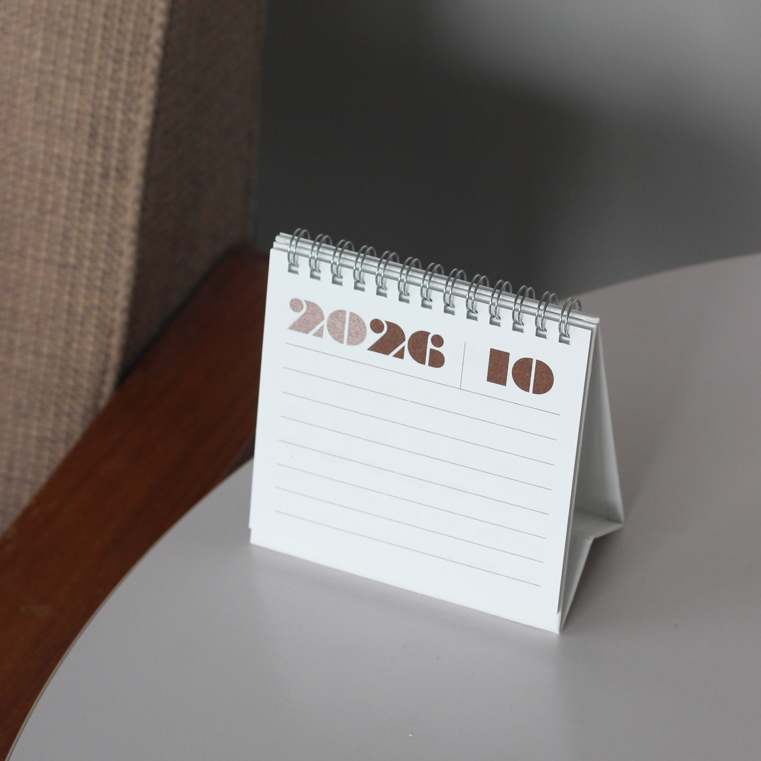 2026 TABLE Calendar - Chestbut Brown - Image 4