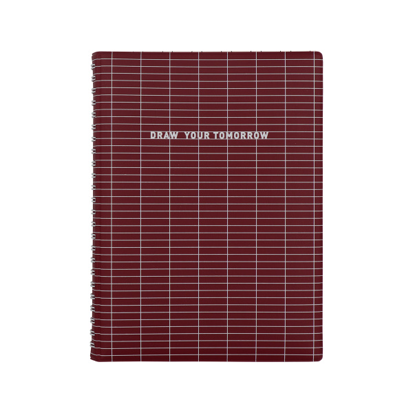 TOMORROW-S BURGUNDY GRID